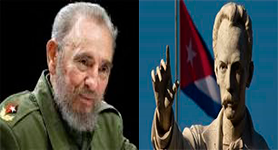 Homenaje de la ENSAP al héroe nacional de cuba “josé Martí” y al líder histórico “Fidel Castro”